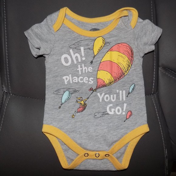 Dr Seuss Oh the Places You'll Go 2 PC Snap Tee's - Picture 2 of 5